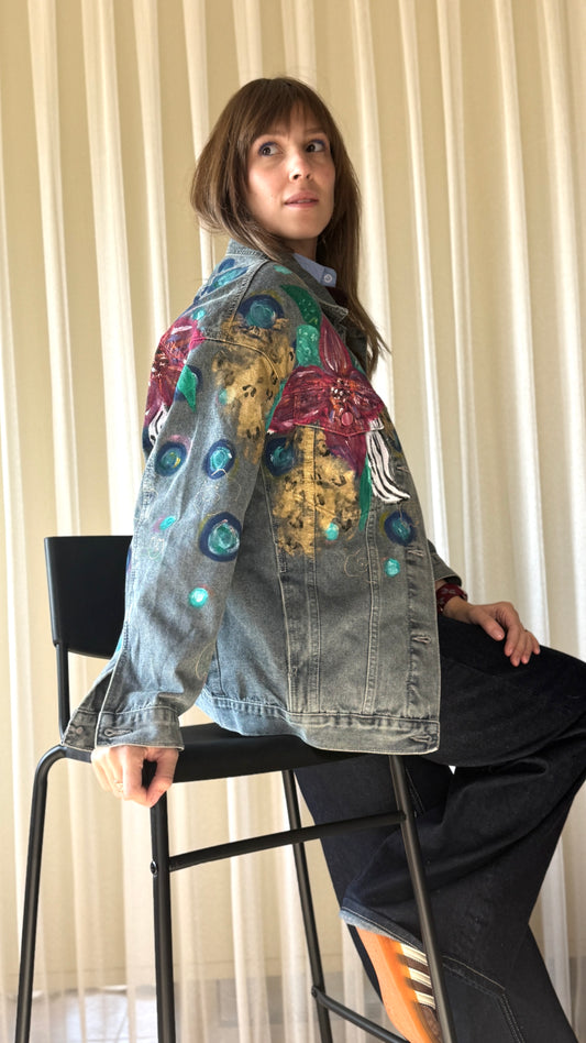 Floral Denim Jacket