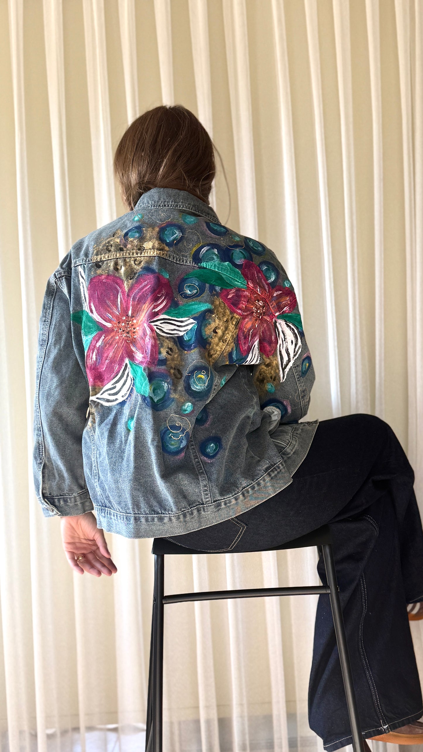 Floral Denim Jacket