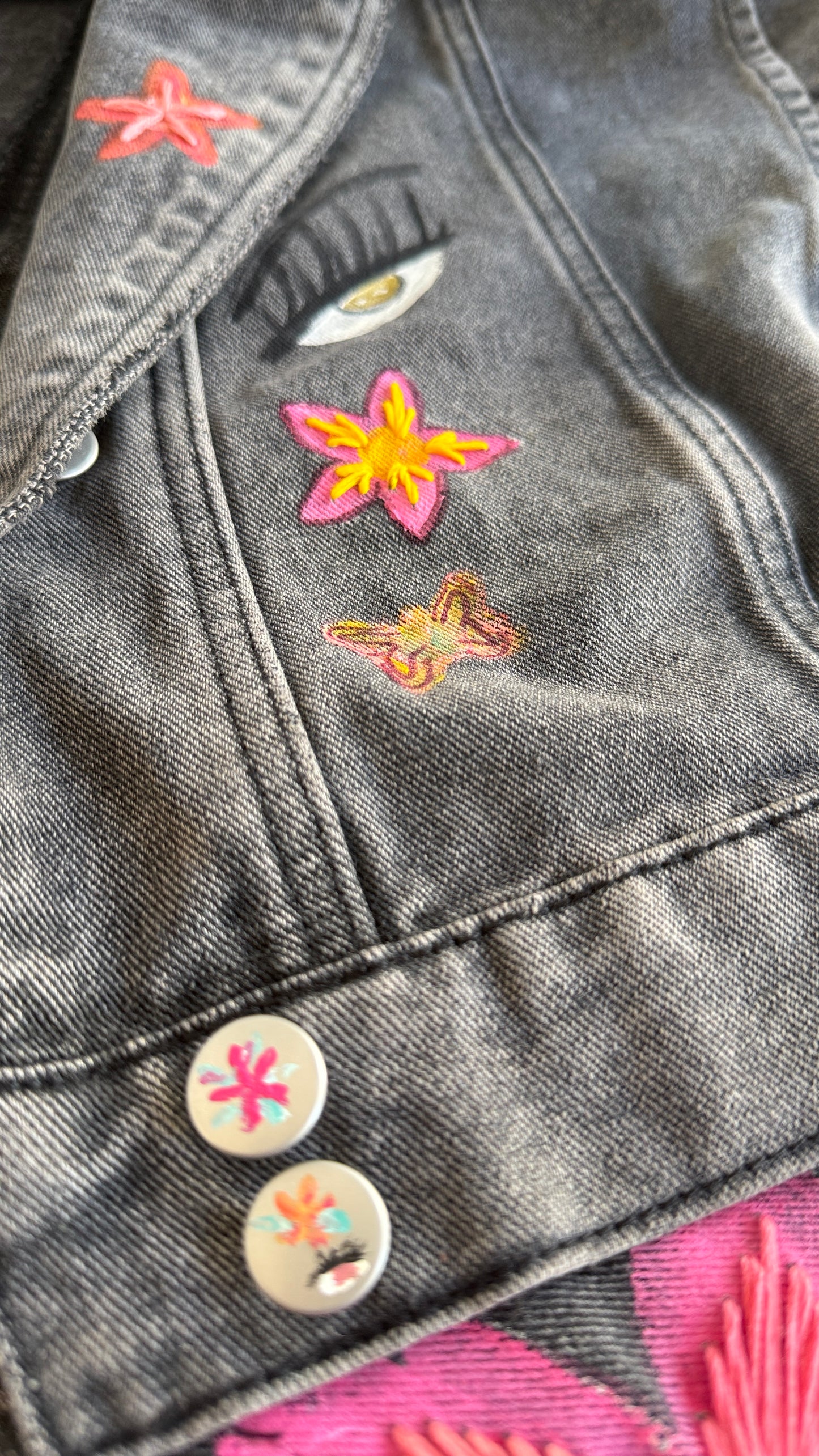 Flower Face Vest