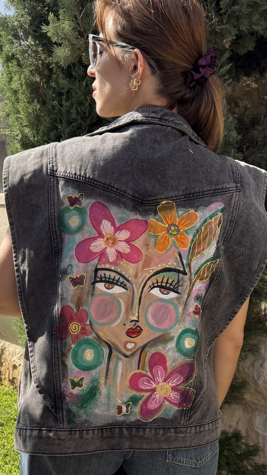 Flower Face Vest
